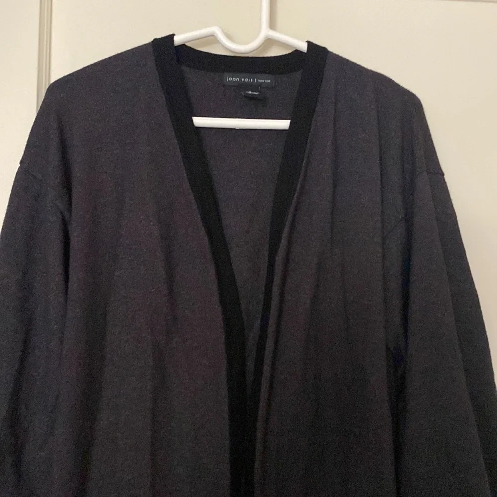 Joan vass gray cardigan size: M